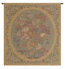 Floral Composition in Vase Cream Italian Tapestry Wall Hanging
