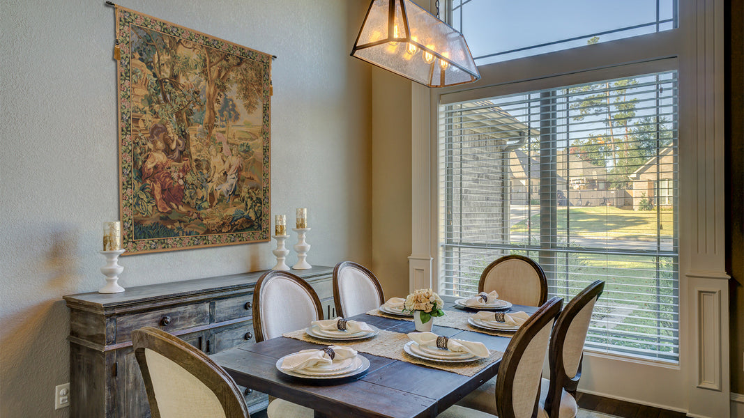 Country Scene Belgian Tapestry Wall Hanging