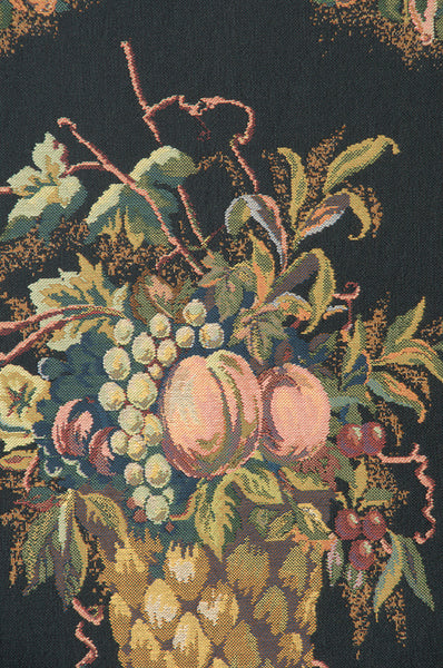 Birds Black Belgian Tapestry Wall Hanging