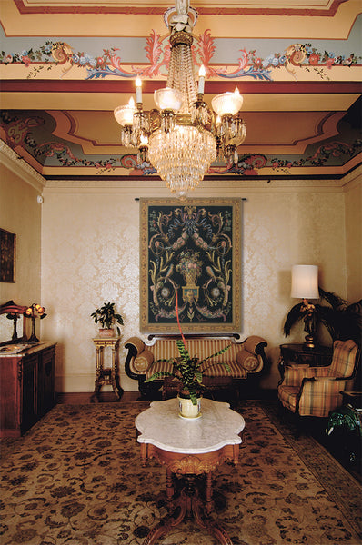 Birds Black Belgian Tapestry Wall Hanging