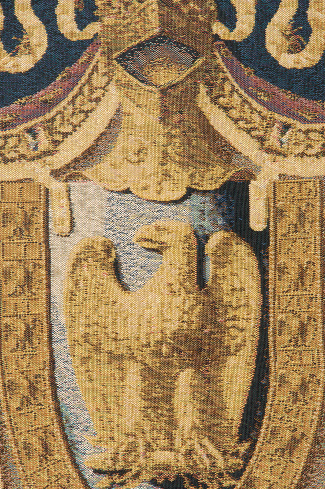 Napolean Dark Blue Belgian Tapestry Wall Hanging