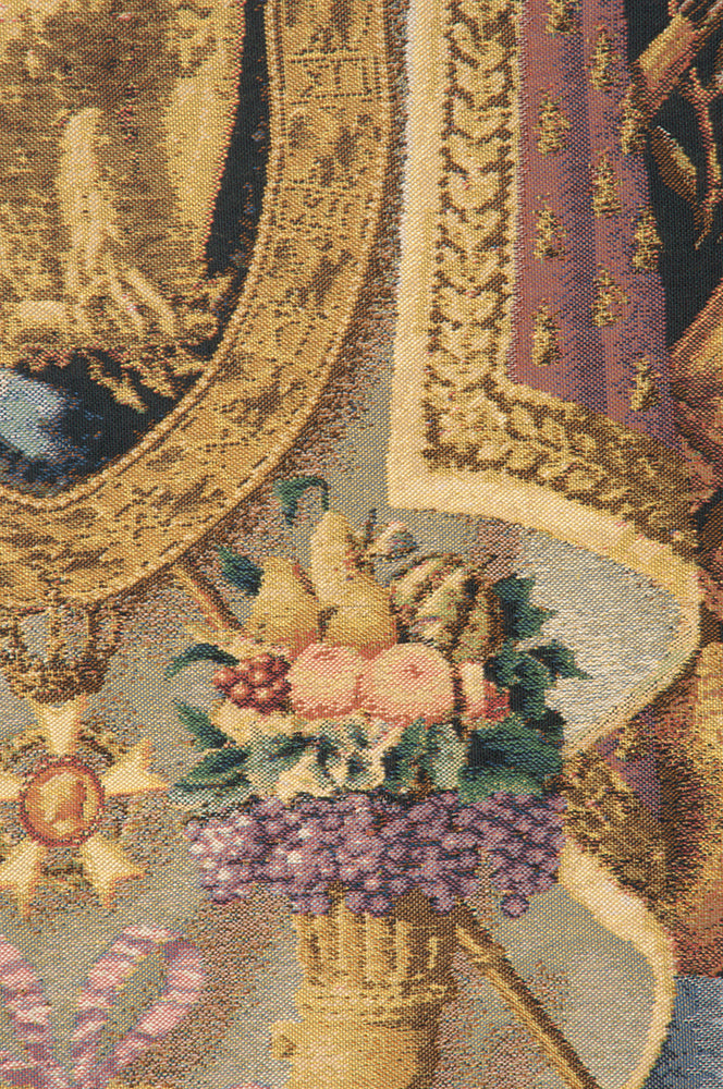 Napolean Dark Blue Belgian Tapestry Wall Hanging