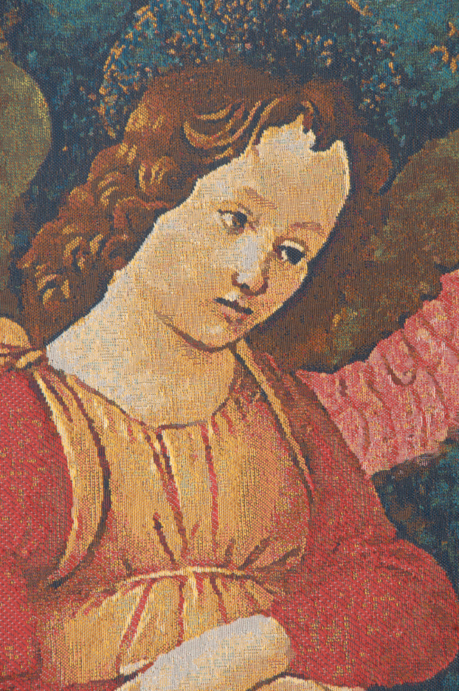 Angels Altarpiece Vertical Belgian Tapestry Wall Hanging