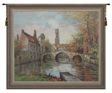 Lake of Love  Belgian Tapestry Wall Hanging