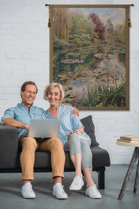 Monet Vertical Belgian Tapestry Wall Hanging