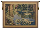 Lake Giverny With Border Belgian Tapestry Wall Hanging