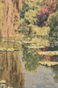 Lake Giverny With Border Belgian Tapestry Wall Hanging