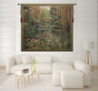 Monet's Garden 3 Large with Border Belgian Tapestry Wall Hanging