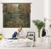 Monet's Garden 3 Large with Border Belgian Tapestry Wall Hanging
