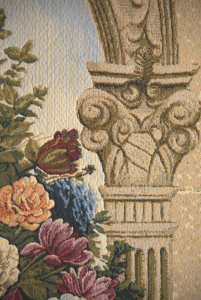 Floral Arch Duo Belgian Tapestry Wall Hanging