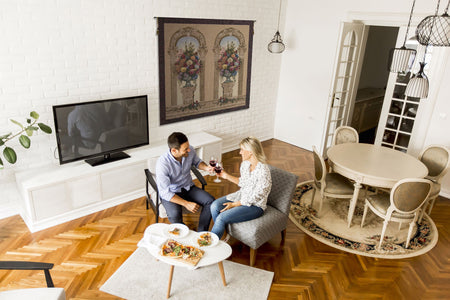 Floral Arch Duo Belgian Tapestry Wall Hanging