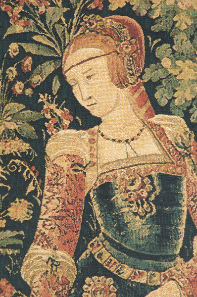 Promenade Left Panel Belgian Tapestry Wall Hanging