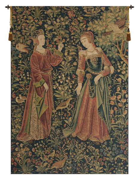 Promenade Left Panel Belgian Tapestry Wall Hanging