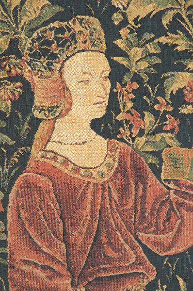 Promenade I Left Panel Belgian Tapestry Wall Hanging