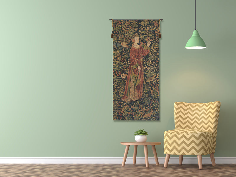 Promenade I Left Panel Belgian Tapestry Wall Hanging