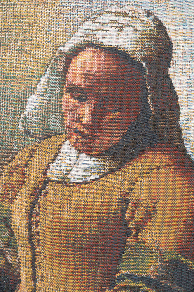 Servant Girl Belgian Tapestry Wall Hanging
