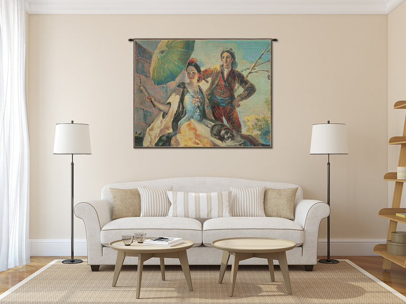 Quitasol Small Belgian Tapestry Wall Hanging
