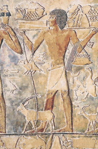 Saqqarah Beige Belgian Tapestry Wall Hanging