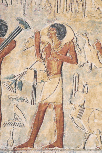 Saqqarah Beige Belgian Tapestry Wall Hanging