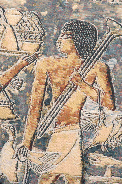 Saqqarah Blue Belgian Tapestry Wall Hanging