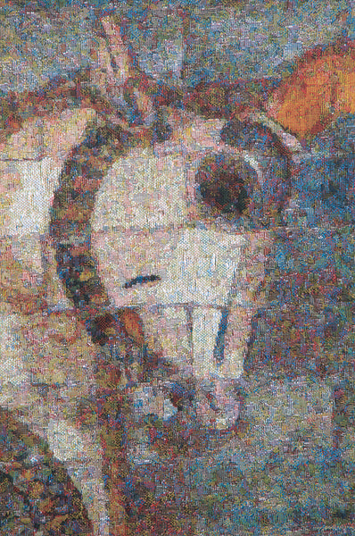 Winged Bull Belgian Tapestry Wall Hanging