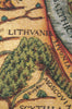 Ptolemaeus Map Belgian Tapestry Wall Hanging