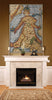 Ptolemaeus Map Belgian Tapestry Wall Hanging