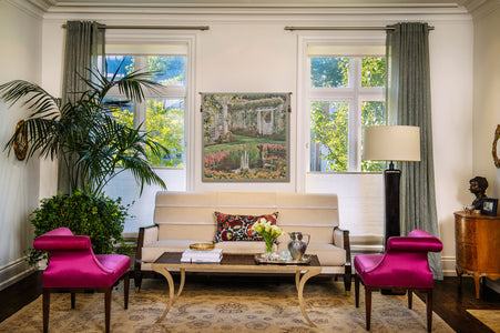 Jardin Medium I Belgian Tapestry Wall Hanging