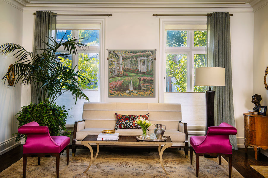 Jardin Medium I Belgian Tapestry Wall Hanging