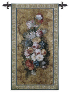 Floral Reflections I Tapestry Wall Hanging