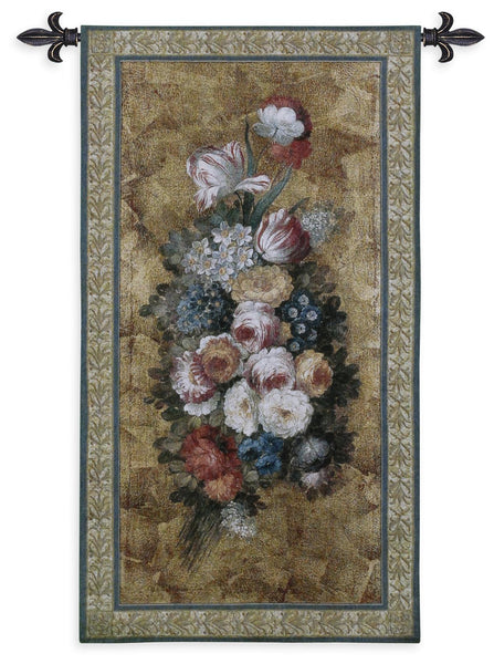 Floral Reflections I Tapestry Wall Hanging
