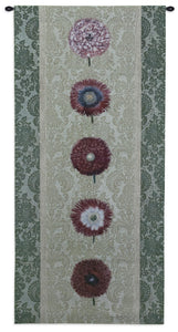 Floating Botanicals Damask Tapestry Wall Hanging