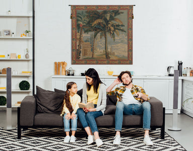 Exotique Belgian Tapestry Wall Hanging