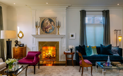 Madonna Della Seggiola Italian Tapestry Wall Hanging