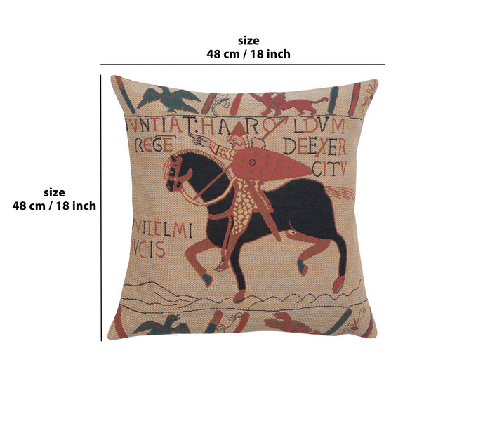 Bayeux Horse European Cushion Cover