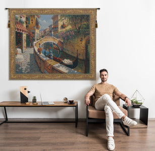 Passage to San Marco Belgian Tapestry Wall Hanging