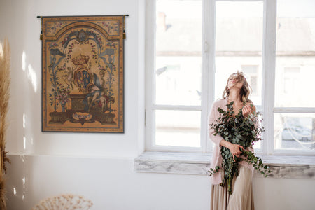 Dame Au Blason French Tapestry