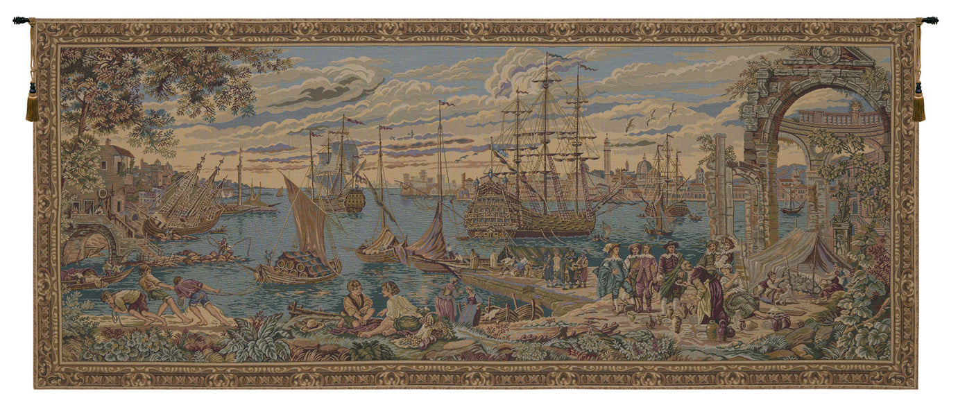 The Harbor Italian Tapestry Wall Hanging