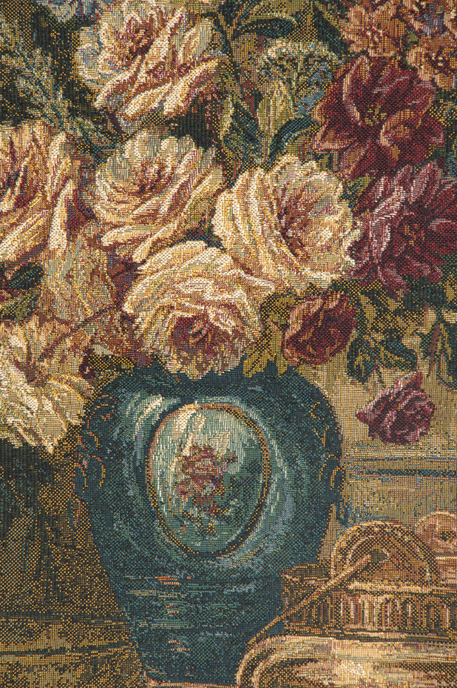 Floral Setting Italian Tapestry Wall Hanging