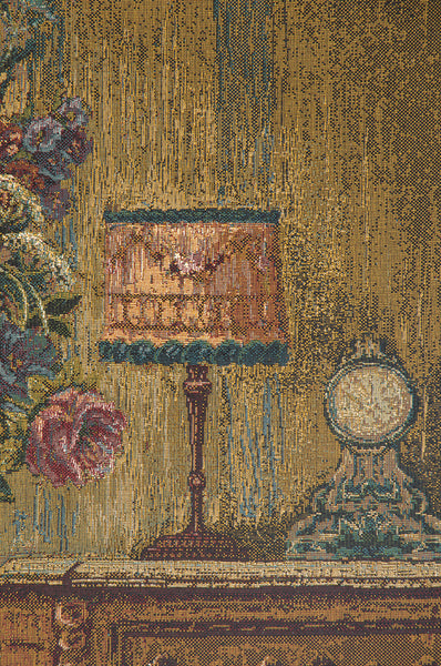 Floral Setting Italian Tapestry Wall Hanging