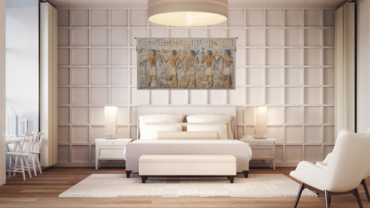 Saqqarah Beige Part 2 Belgian Tapestry Wall Hanging