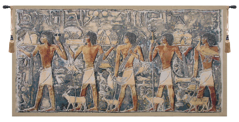 Saqqarah Blue Part 2 Belgian Tapestry Wall Hanging