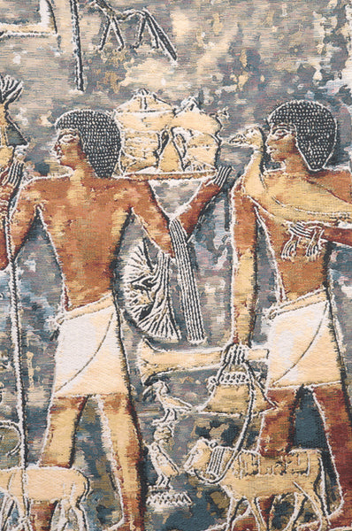 Saqqarah Blue Part 2 Belgian Tapestry Wall Hanging