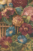 Flower Basket Black II Italian Tapestry Wall Hanging