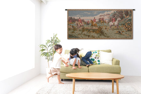 English Hunting Scene French Tapestry