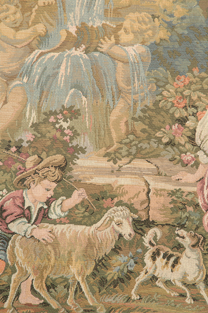 Fountain by the Lake 01 Italian Tapestry
