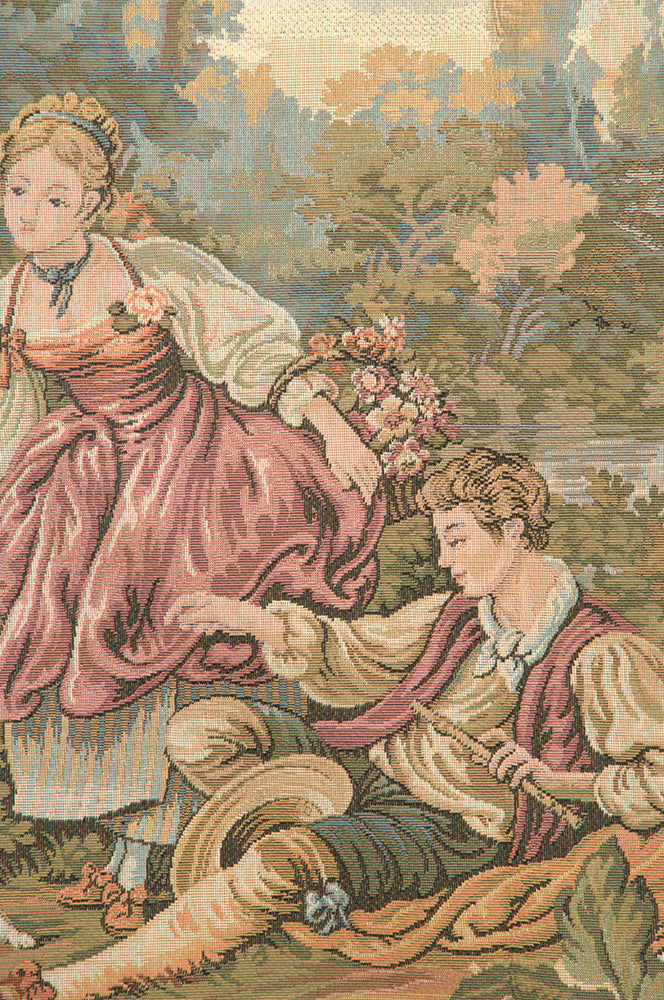 Fountain by the Lake 01 Italian Tapestry