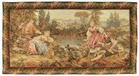 Lakeside Rendezvous Italian Tapestry by Francois Boucher