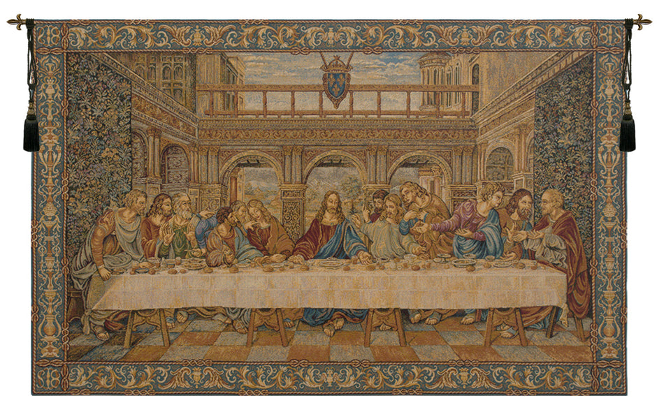 The Last Supper IV Italian Tapestry Wall Hanging