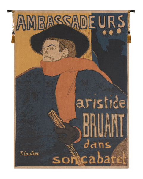 Artistide Bruant Lautrec  European Tapestry